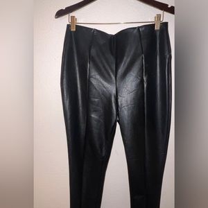 Super cute black leather pants. Only worn once!!